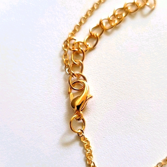 Vintage Gold & Pearl Anklet/Bracelet - Picture 3 of 3